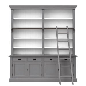 Boekenkast Janine 200 cm Murano-Zuiver wit