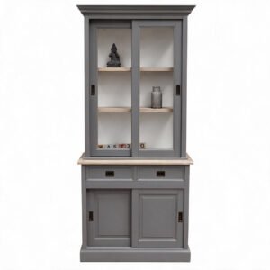 Buffetkast Degen 100 cm Murano-Zuiver wit-Eiken