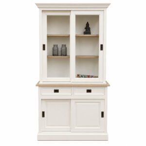 Buffetkast Degen 120 cm Cremewit-Eiken