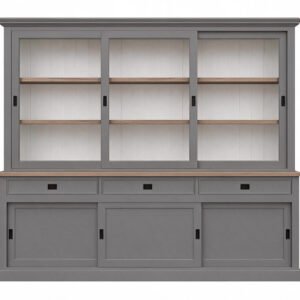 Buffetkast Degen 300 cm Murano-Zuiver wit-Eiken