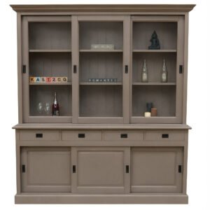Buffetkast Fleur 186 cm Beigegrijs