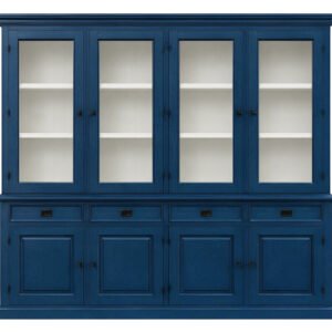 Buffetkast Londen 240 cm Saffierblauw-Zuiver wit