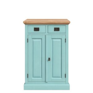 Meidenkast Jan 112 hoog Pastelturquoise-Eiken