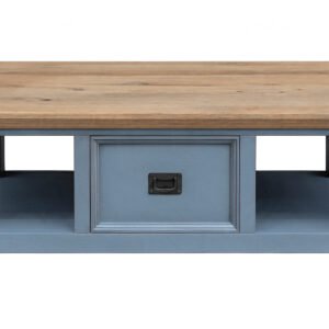 Salontafel Finn 120x80 Duifblauw-Eiken