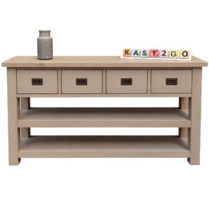 Side Table Jan 160 cm Grijsbeige-Eiken